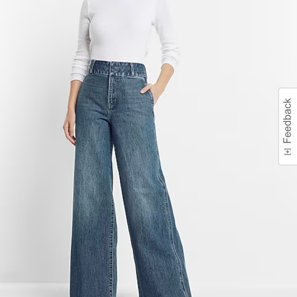 Blue Flare & Wide Leg Jeans